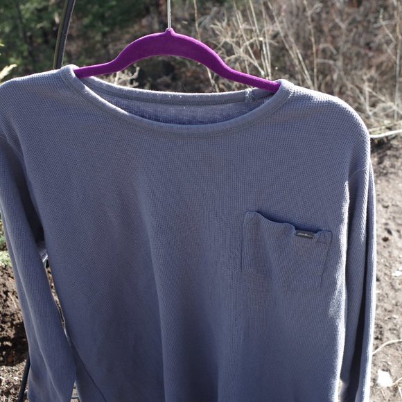 Gray Waffle men's Shirt Eddie Bouer - Picture 1 of 4